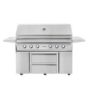 54 gas grill base with storage drawers 1