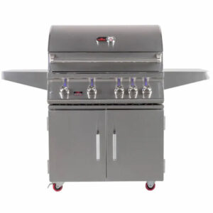 Bonfire Premium 4 Double Door Cart Gas Grill 34