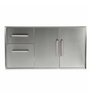 Combination Storage Two Drawer Cabinet Double Access Doors