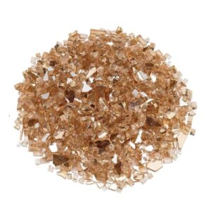 Champagne Reflective Fire Glass quarter inch