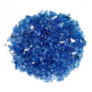 Cobalt Reflective Fire Glass quarter inch