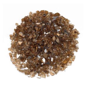 Copper Reflective Fire Glass quarter inch