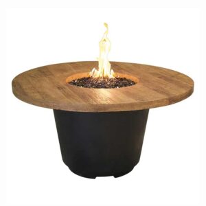 French Barrel Oak Cosmo Round Firetable
