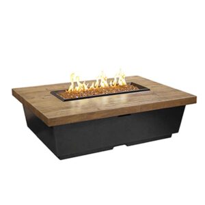 French Barrel Oak Cosmo Square Firetable 1