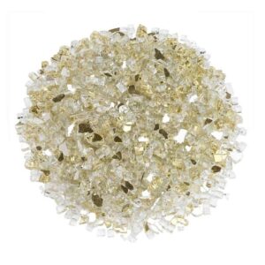 Gold Reflective Fire Glass quarter inch